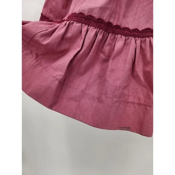 Vintage Gunne Sax Empire Waist Maxi Dress Lace Angel Sleeves Size 7 - Picture 6 of 7